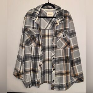 Thread & Supply fleece button down jacket - size xl